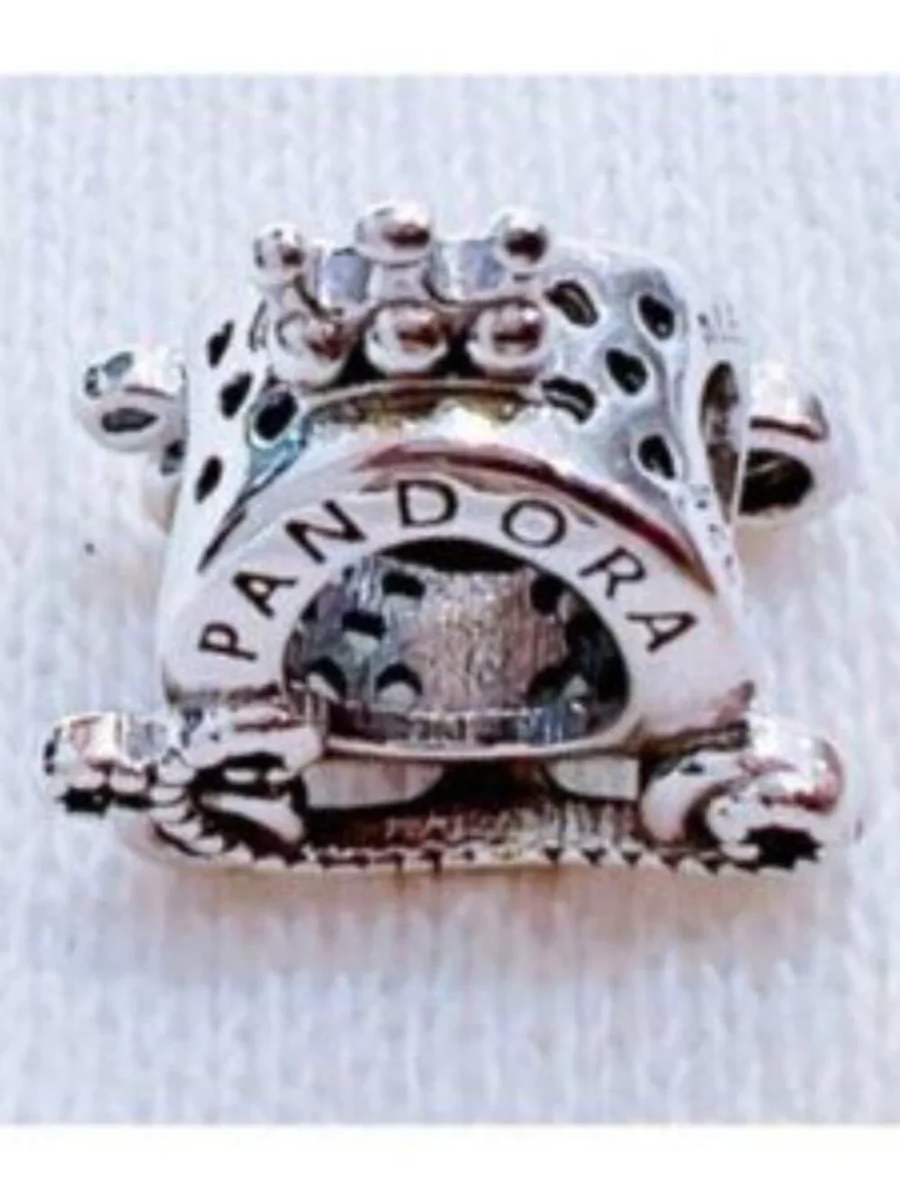 Pandora Silver Crown Charm Bracelet Accent